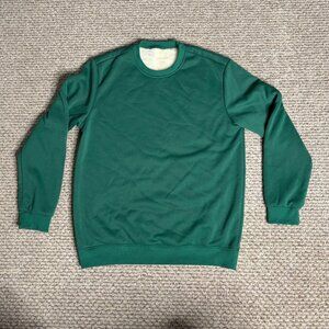 Green Medium Pull Over Sweater Fluffy Inside Great Condition